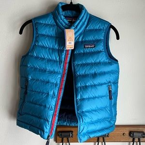NWT Patagonia kids down sweater vest (S 7-8)